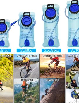 1.5L/2L/2.5L/3L Hydration Bladder, Large Opening Water Bladder for Cycling Hiking Camping