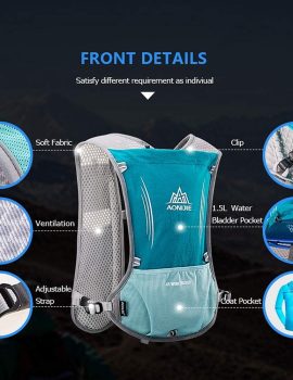 AONIJIE Hydration Vest Pack Backpack 5L Marathoner Running Race Hydration
